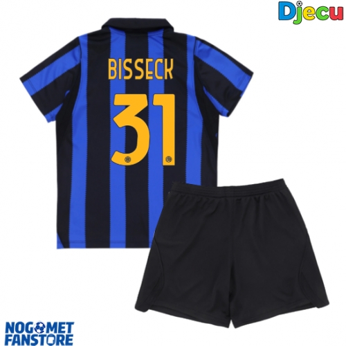 Inter Milan Yann Bisseck #31 Domaci Dres za djecu 2026-27 Kratak Rukav (+ Kratke hlače)